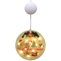 Lámpara LED colgante de Navidad con ventosa y patrones festivos de luz blanca cálida - Estilo Combinado Trineo de Papá Noel