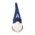 Gnomo patriottico USA con cappello blu a maglia e lettera bianca A per decorazione - Stile Lettera A