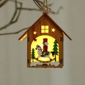 Illuminated wooden Christmas ornament with nutcracker design and warm glowing light - Rocking Horse Style