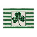 Set de table en lin avec trèfle à carreaux verts et texte Lucky pour la Saint-Patrick - 45x30cm / Style Lucky Trèfle à Carreaux (CD9-11)