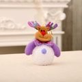 Leuchtender Rentier-Weihnachtsbaumschmuck mit Plüschgeweih und glühender EVA-Kugel - Elch