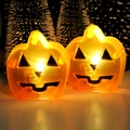 Set of Two (Halloween Flat Pumpkin)