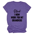 Close-up of heather purple t-shirt featuring black printed slogan and crew neckline - Purple (Black Font)