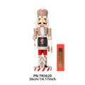 36cm Lebkuchen Nussknacker Holz Weihnachtsdekoration mit roter Geschenkverpackung - 36CM / Lebkuchenmann-Thema-Stil (TN3620)
