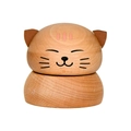Mini boîte à musique en bois avec design de chat mignon et grain de bois naturel - Style Chat (YP2504)