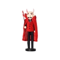 Casse-noisette vampire de 36cm en rouge et noir avec cape pour décoration Halloween - Style Cape Rouge Vampire/Démon / 36CM