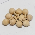 Set de mini sonajeros de madera natural sin pintar para pintura creativa DIY de niños - HE50 Peonza Estilo 5