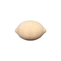 DIY unfinished wooden lemon model with smooth yellow finish for creative painting crafts - Lemon Shaped