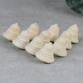 Set of 11 natural wood bell-shaped DIY crafts for creative holiday painting and decor - Bell Style (HE17) / 10 Pieces/Pack (4.8cm)
