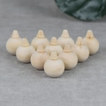 Set of 11 unfinished natural wood crafts for DIY painting and Christmas ornaments - Christmas Ball Style (HE19) / 10 Pieces/Pack (4cm)