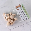 DIY unfinished wooden mushroom crafts kit with natural grain for home decoration - Natural Wood Mushroom Set