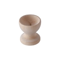 Natural wood egg holder cup with minimalist stand design for home DIY crafts - Unfinished Wood Egg Holder
