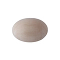 Oval unpainted natural wood egg ornament for DIY crafts and tabletop home decoration - Solid Wood Unfinished Large Egg