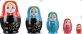 Handcrafted 5-layer wooden Russian nesting dolls with colorful floral and strawberry motifs - Strawberry Design
