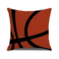 Minimalist square basketball themed throw pillow cover with realistic ball texture - 45x45cm(Case Only) / Basketball Pattern Style (YMC22-4)