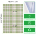 Easter kitchen towel featuring a bunny print and BE HOPPY slogan in green plaid pattern - Be Hoppy Green Pink Plaid (MB2-4) / 40x60cm (Towel Only)