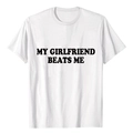 Detailed view of black lettering print on white cotton crewneck t-shirt fabric - S / White