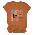 Detail eines Rundhals-T-Shirts mit orangefarbener Melange-Textur und Motiv-Aufdruck - S / Gebranntes Orange (Schwarzer Text)