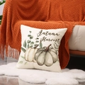 Linen pumpkin pillow case with Autumn Harvest print for Thanksgiving sofa decoration - Autumn Harvest Illustration Style (YMF63-4)