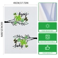 Saint Patrick's Day kitchen towel with lucky clover pattern and 45x66cm size details - 40x60cm / Lucky White Lettering Style (MB3-3)