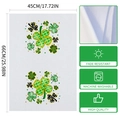 St. Patrick's Day microfiber kitchen towel with shamrock pattern, size 45x66cm - 40x60cm / Mixed Texture Clover Style (MB3-16)