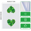St. Patrick's Day clover microfiber kitchen towel 18x26 inch absorbent dishcloth - 40x60cm / Heart Spade Clover Style (MB3-14)