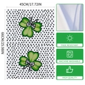 Microfiber St. Patrick's Day kitchen towel with lucky shamrocks and polka dots, 45x66cm - 40x60cm / Dots Bow Clover Style (MB3-12)