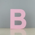 Lettre B décorative en bois rose pour décoration et accessoires de fête - Lettre B