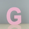 Lettre G rose en bois pour décoration de mariage et décoration de table moderne - Lettre G