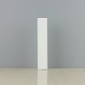 Minimalist white matte rectangular display column for home decor and photography - Letter I