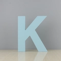 Grande lettre K décorative en bois bleu clair pour la maison et les mariages - Lettre K