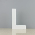 White wooden capital letter L decorative ornament for modern home wall decor - L