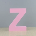 Lettre Z décorative en bois rose pour décoration de mariage et décoration intérieure - Lettre Z