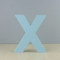 Lettre X décorative bleue en bois pour décoration intérieure et accessoires photo - Lettre X