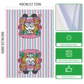 Easter kitchen towel with pink truck bunny print on striped background size 45x66cm - Happy Easter Color Truck (MB2-9) / 40x60cm (Towel Only)