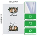 Easter kitchen towel with Bless our Nest print and colorful eggs pattern 45x66cm - Bless Our Nest Easter Eggs (MB2-11) / 40x60cm (Towel Only)