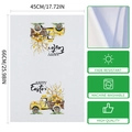 Easter kitchen towel featuring a yellow vintage truck with flowers and Happy Easter text - Vintage Yellow Easter Truck (MB2-14) / 40x60cm (Towel Only)