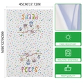 Easter absorbent kitchen towel featuring colorful PEEPS birds print and birds on branches - Rainbow Polka Dot Peeps Bird (MB2-19) / 40x60cm (Towel Only)