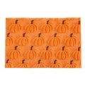 Sottopiatto arancione del Ringraziamento con ricamo zucca 3D e consistenza morbida - 30*45cm / Arancione