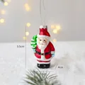Classic red Santa Claus hanging ornament with glitter details for Christmas tree decor - Santa Claus