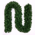 Artificial green PVC Christmas garland with dense pine needles for holiday decoration - High Density Style