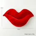Rotes Kissen in Lippenform für Valentinstag-Deko, Größe 60 cm x 32 cm, 265 g - Lippen 60cm (5999499412636)