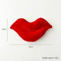 Rotes Kissen in Lippenform, 40 x 20 cm, für Valentinstag-Dekoration und Partys - Lippen 40cm (5999499412638)