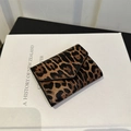 Schicke kleine quadratische Umschlagbrieftasche mit Leopardenmuster für Damen - Braun (Gelb-schwarzer Leopard)