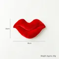 Kreatives rotes lippenförmiges Plüschkissen für Valentinstag Deko 30cm breit - Lippen 30cm (5999499412639)