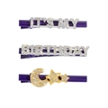 Dreiteiliges Geburtstags-Haarspangen-Set mit glitzernden Strasssteinen und Stern-Mond - Einheitsgröße / Geburtstag Stern Mond Schriftzug Haarklammer Set (BEDG241182)