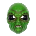 Divertente maschera da alieno verde in lattice per cosplay di Halloween con texture - Maschera Alieno Verde (HDF23058C)