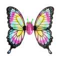 Pink electric butterfly wings with colorful gradient for kids' Easter party costumes - Rainbow