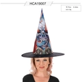 Dimensions du chapeau de sorcière d'Halloween avec motifs crâne et tentacules de pieuvre - Taille unique / Chapeau de Sorcière Poulpe (HCA19007)