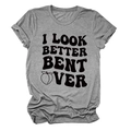 Detail of grey crewneck t-shirt featuring black bold text print and peach graphic - S / Dark Grey (Black Letter Peach)
